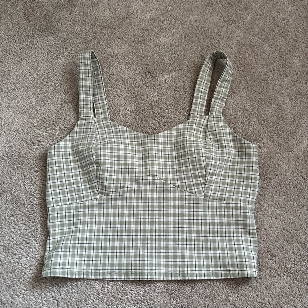 Hollister gingham tank